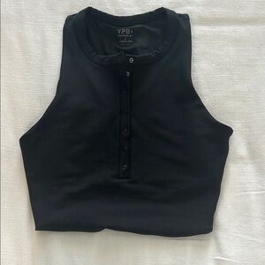 Abercrombie & Fitch YBP Black Workout Crop Tank/Bra